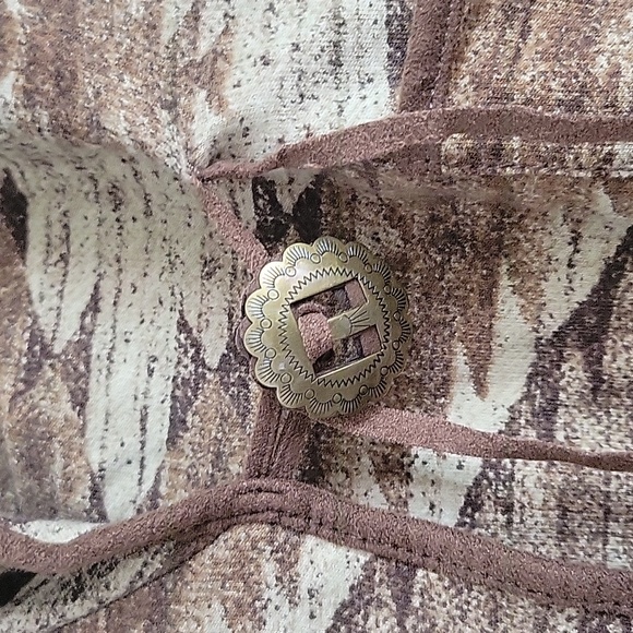 Lauren Jeans Co Western Jacket Aztec Print Boho Size L - Picture 5 of 7